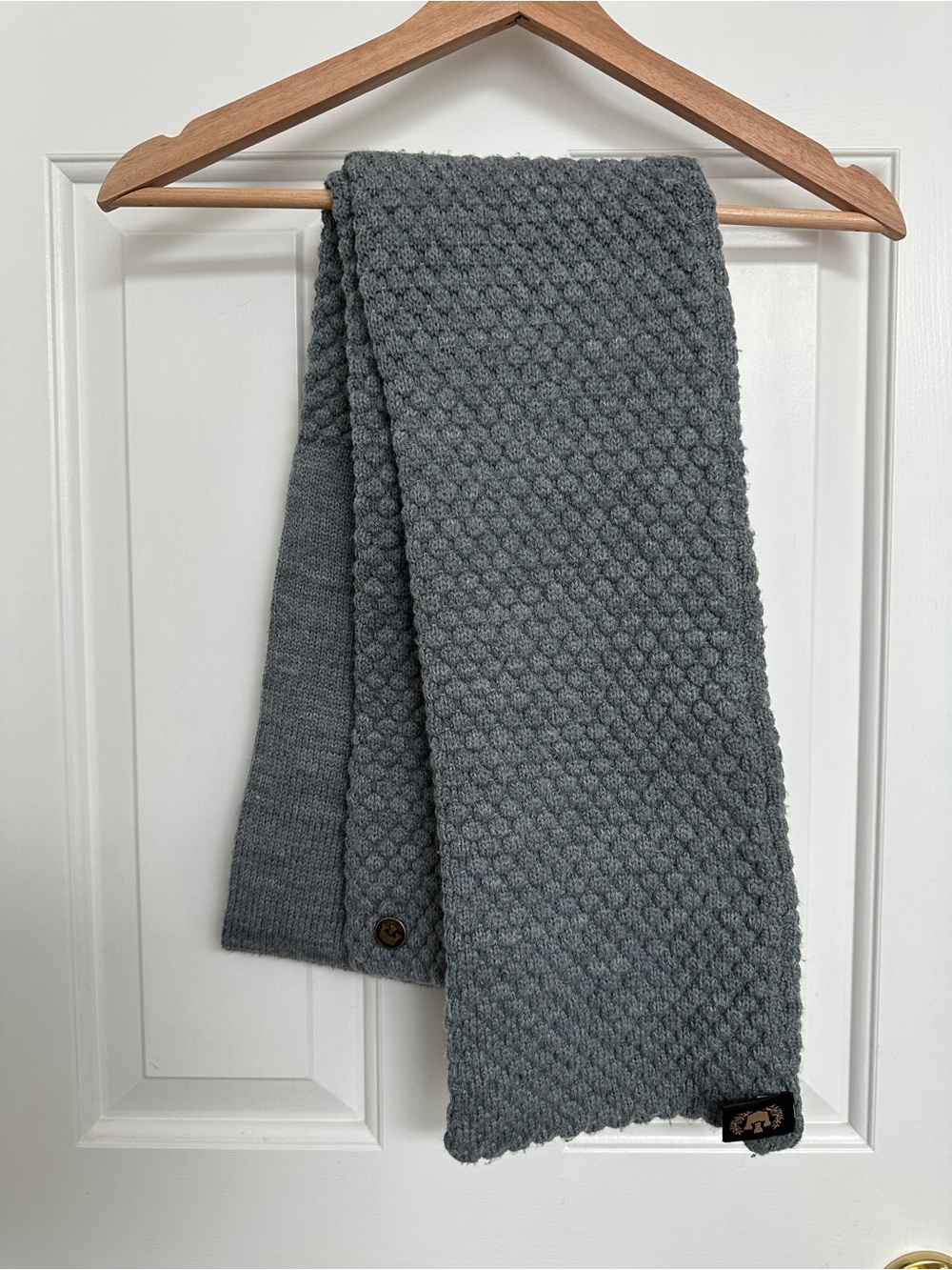 Goorin Bros Gray Textured Knit Scarf